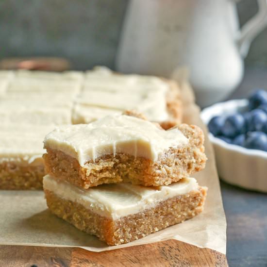 Paleo Sugar Cookie Bars