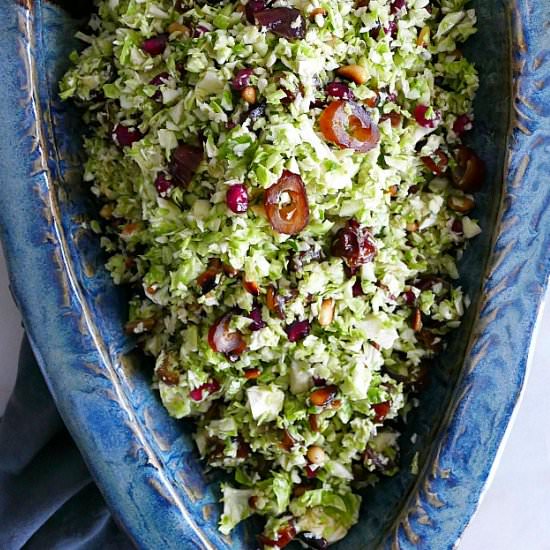 Shredded Brussels Sprouts Salad