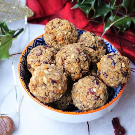 Chestnut Cranberry Stuffing Falafel