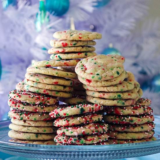 Christmas Funfetti Cookies