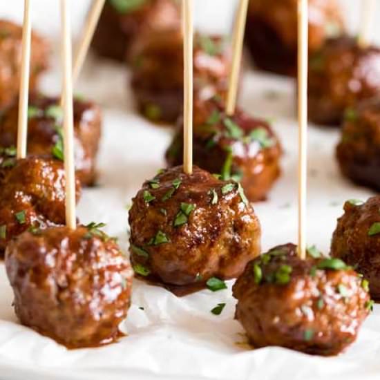Sweet & Spicy Meatball Bites