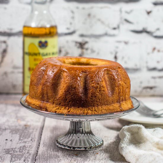 Coconut rum cake