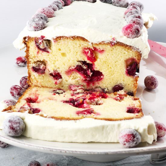 White Chocolate Cranberry Cake