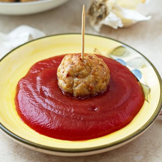 Baked Chicken Meatballs