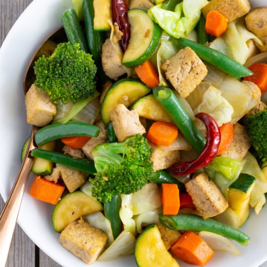Tofu and Vegetable Stir Fry