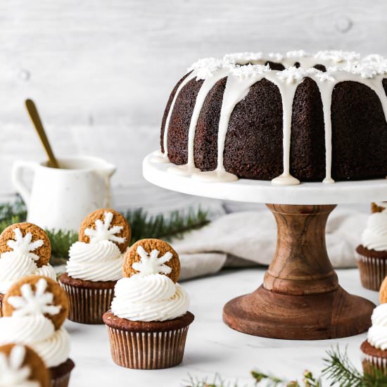 Gingerbread Cupcakes and Cake