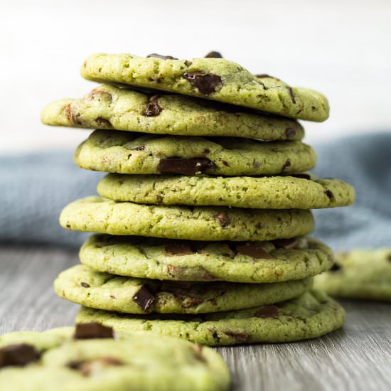 Mint Chocolate Chip Cookies