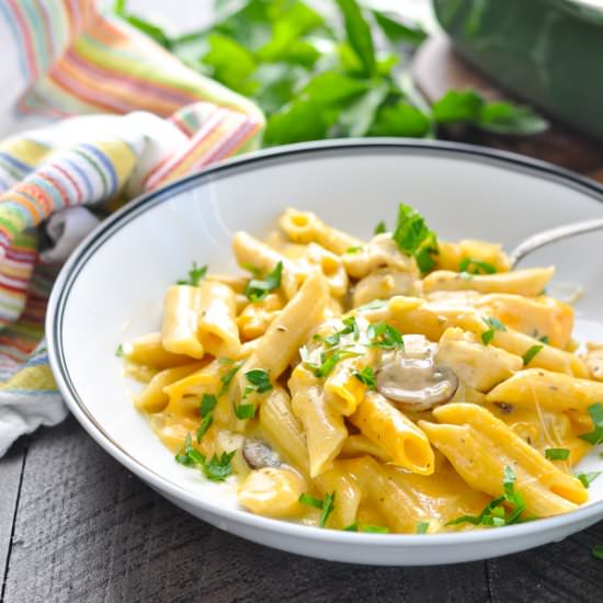 Dump-and-Bake Cheesy Chicken Penne