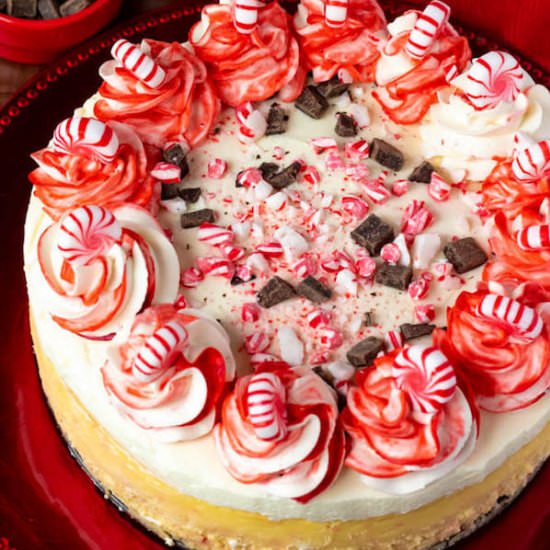 Peppermint Bark Cheesecake