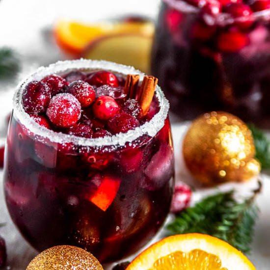 Cranberry Orange Christmas Sangria