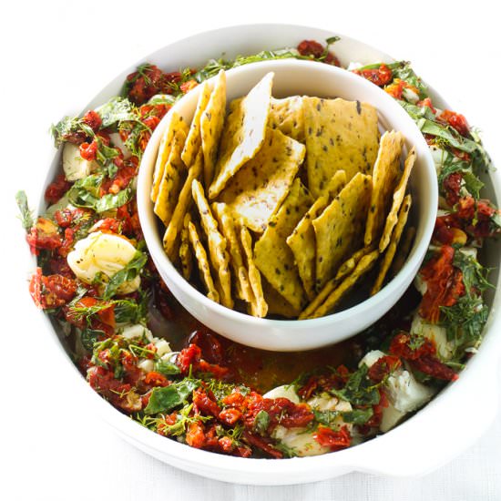 Marinated Cheese Wreath