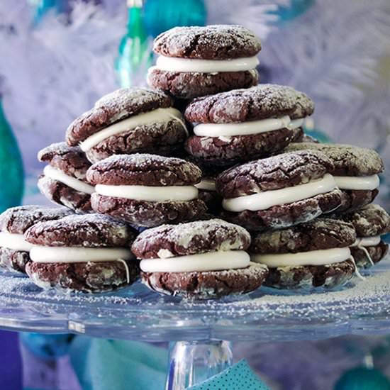 Marshmallow Brownie Krinkle Cookies