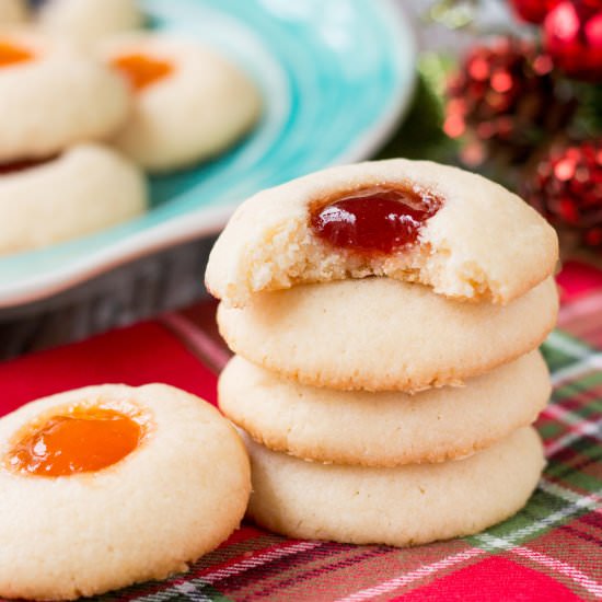 jam thumbprint cookies