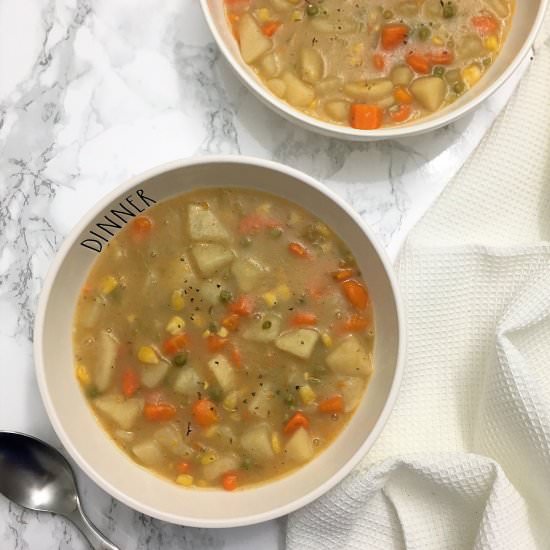 Slow Cooker Vegetable Pot Pie Stew