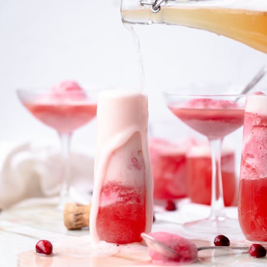 Cranberry Mimosa Float