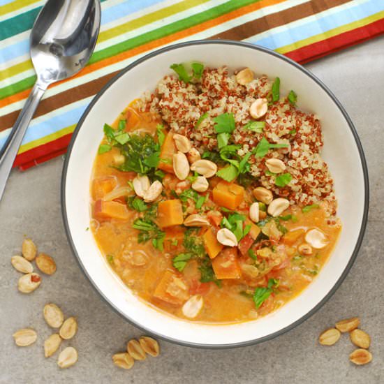 African Peanut Stew with Quinoa