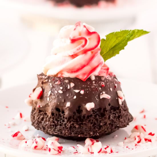 Peppermint Chocolate Cakes