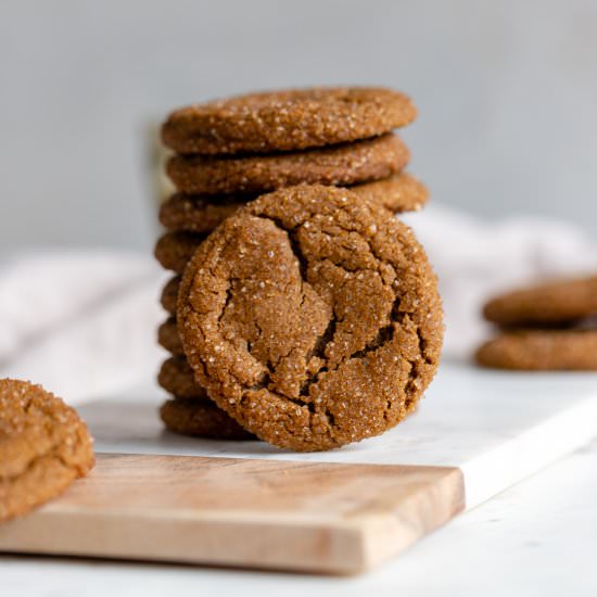 Chewy Ginger Molasses Cookies
