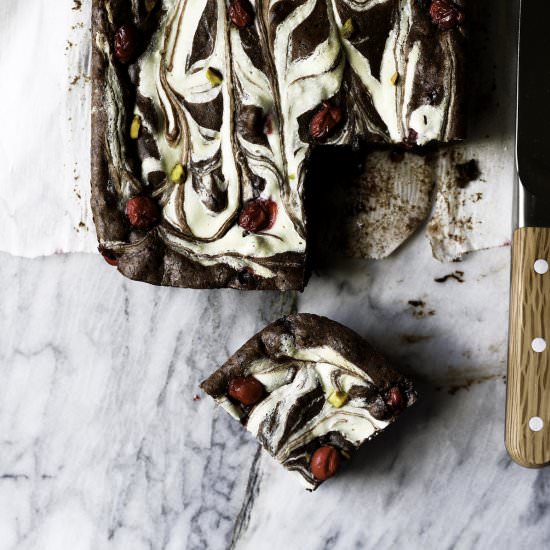 Holiday White Chocolate Brownies