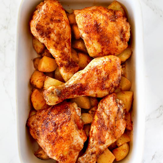 Israeli Paprika Chicken & Potatoes