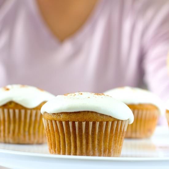 Pumpkin Banana Cupcakes