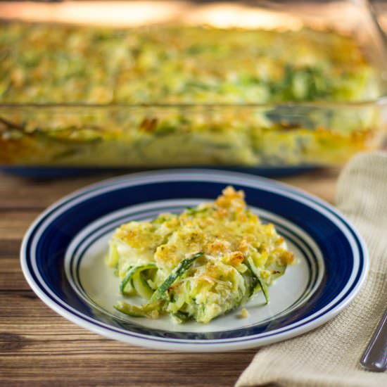 Spiralized Zucchini Casserole