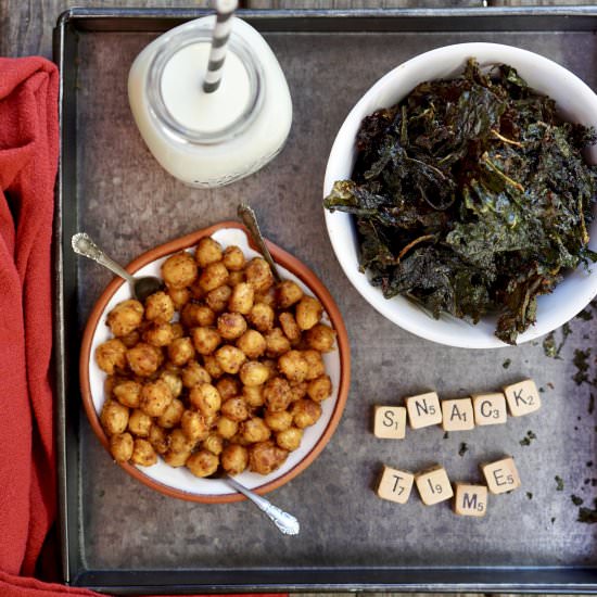 Kale + Garbanzo Bean Snacks