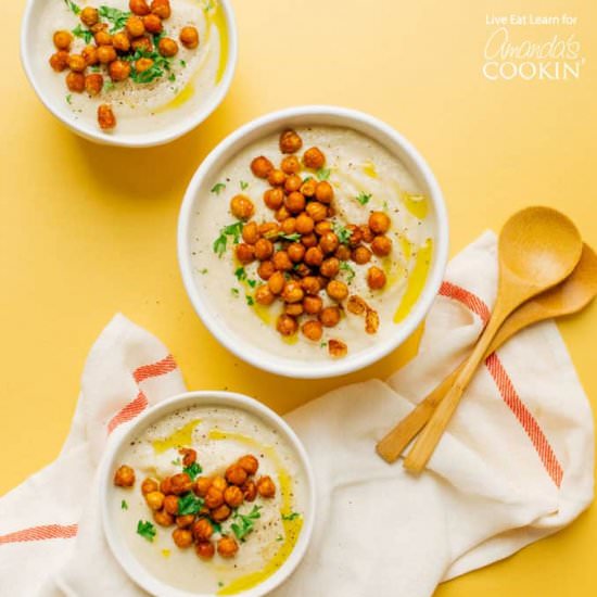 Crockpot Creamy Cauliflower Soup
