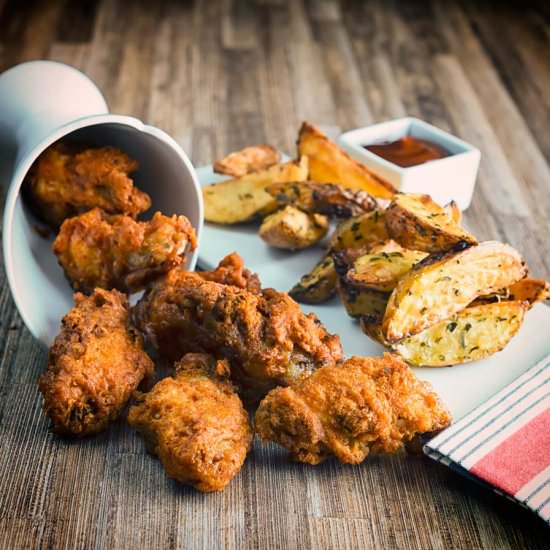 Crispy Spiced Fried Chicken Wings