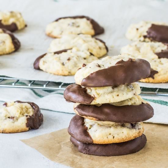 Chocolate-Dipped Potato Chip Cookie