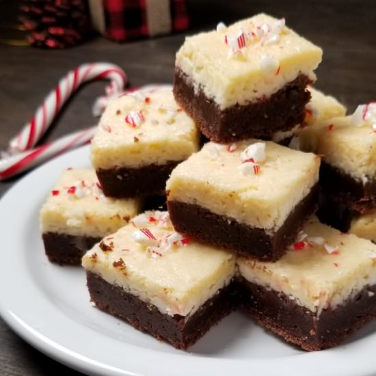 Peppermint Cheesecake Brownies