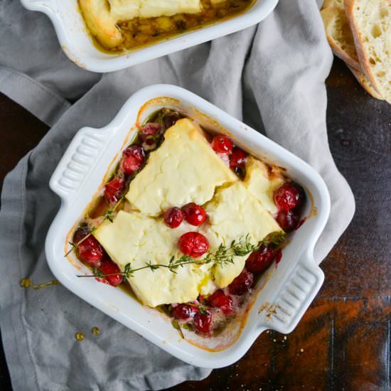 Baked Feta with Honey and Herbs