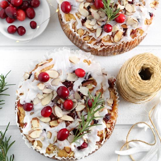 Cranbery almond coffee cake