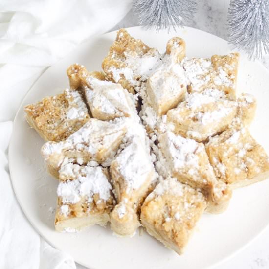 Baked Snowflake Funnel Cake