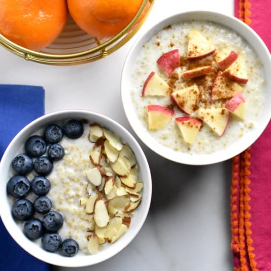 Instant Pot Steel Cut Oats