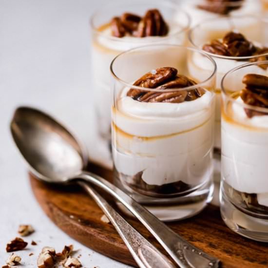 Maple Pecan Cheesecake Shooters