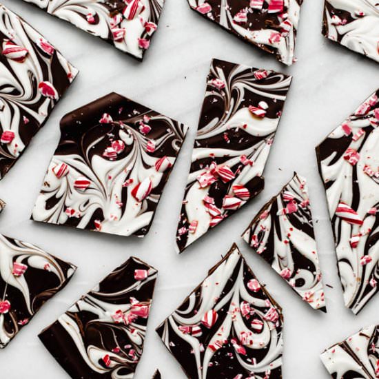 Marbled Peppermint Bark