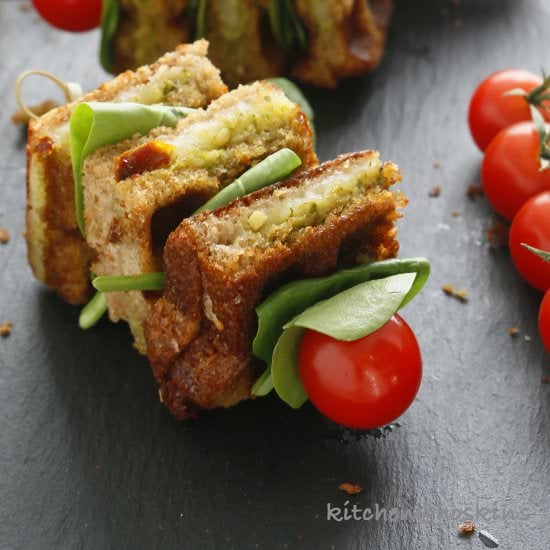Grilled Cheese Sandwich On A Stick