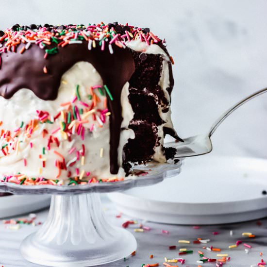 Mini Chocolate Cake with Sour Cream