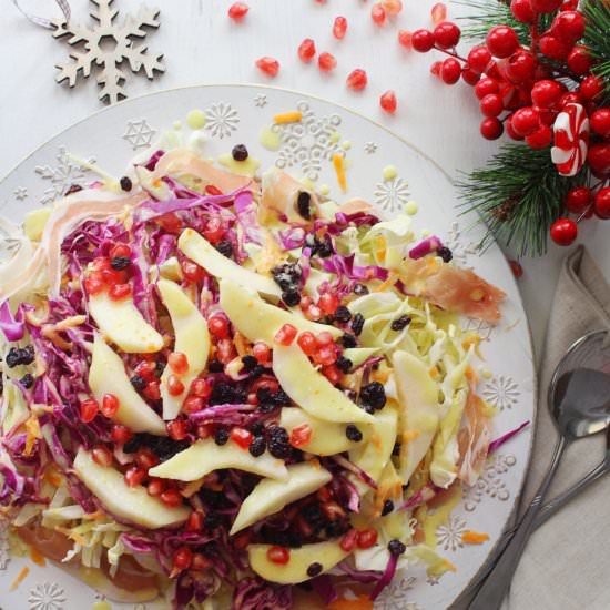 Festive Cabbage Pear Salad