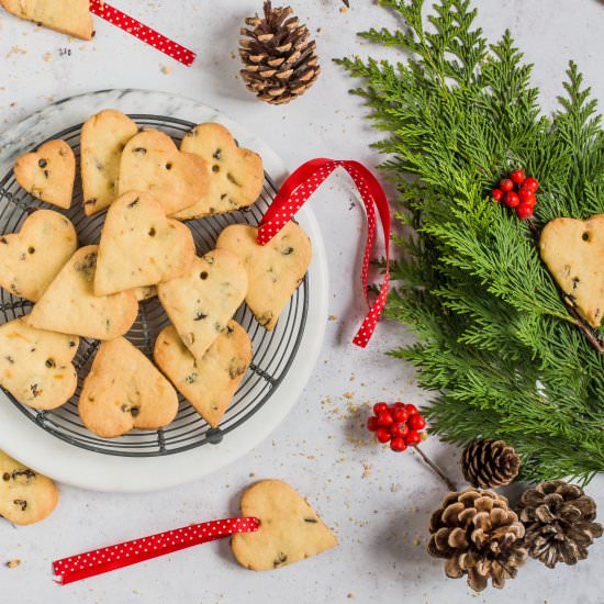 Cranberry butter cookies