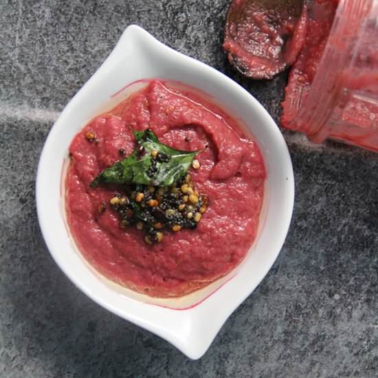 Raspberry Onion Chutney