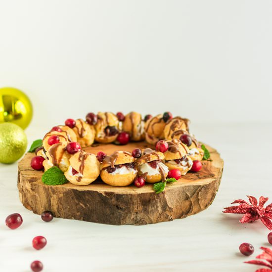 Profiteroles Wreath Recipe