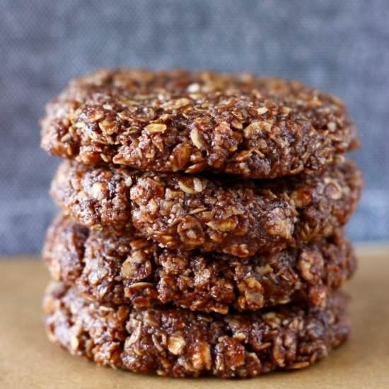 GF Vegan Chocolate No-Bake Cookies