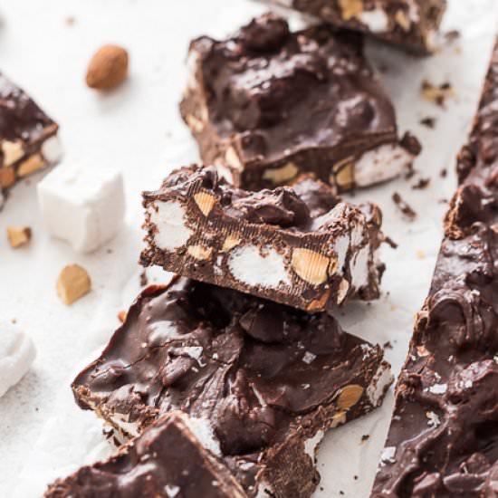 Salted Chocolate Rocky Road Candy