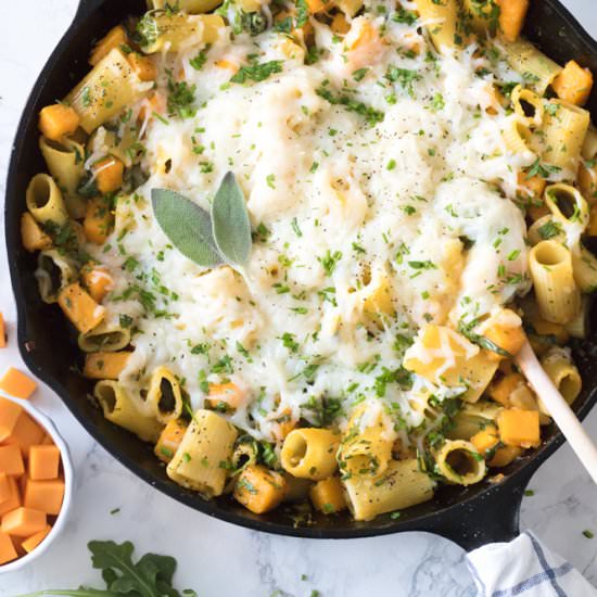 One-Skillet Butternut Squash Pasta