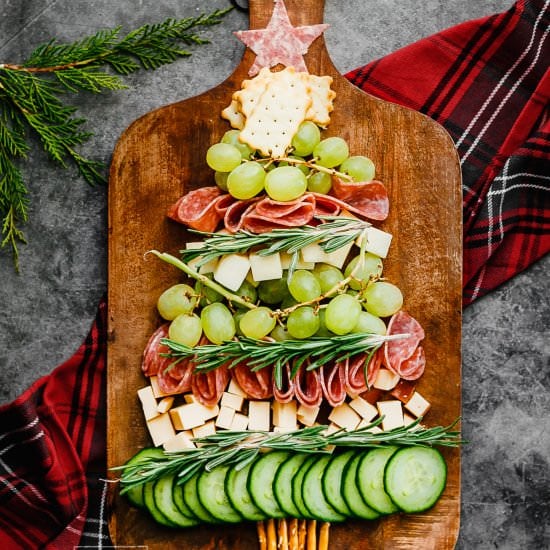 Christmas Tree Cheese Platter