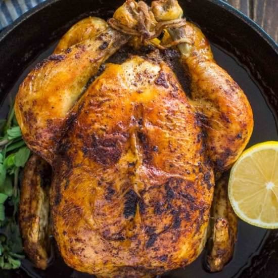 Lemon Garlic Roast Chicken