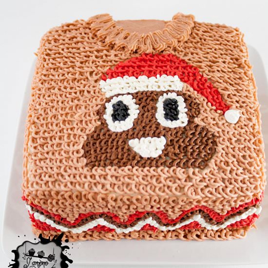 Ugly Sweater Christmas Cake