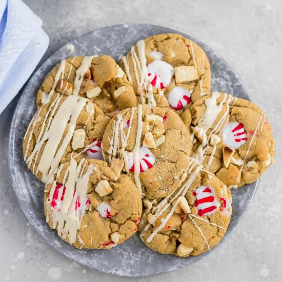 Peppermint White Chocolate Cookies